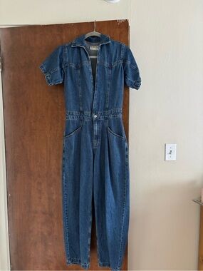 Free People Denim Jumpsuit - Medium Blue